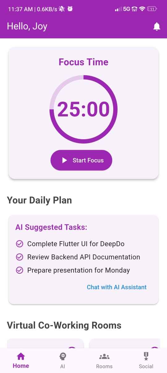 DeepDo App Screenshot